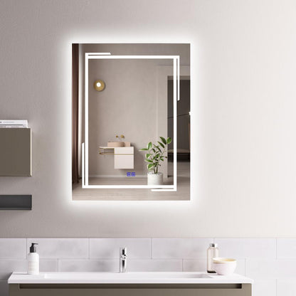 CHLOE Lighting LUMINOSITY, Back Lit Rectangular TouchScreen LED Mirror 3 Color Temperatures 3000K-6000K 32" Height