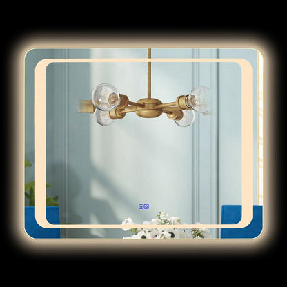 CHLOE Lighting LUMINOSITY Back Lit Rectangular TouchScreen, LED Mirror 3 Color Temperatures 3000K-6000K 39" Wide