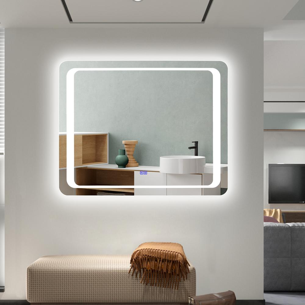 CHLOE Lighting LUMINOSITY Back Lit Rectangular TouchScreen, LED Mirror 3 Color Temperatures 3000K-6000K 39" Wide