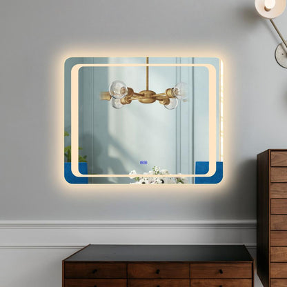 CHLOE Lighting LUMINOSITY Back Lit Rectangular TouchScreen, LED Mirror 3 Color Temperatures 3000K-6000K 39" Wide