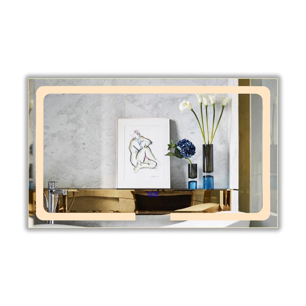 CHLOE Lighting LUMINOSITY- Back Lit Rectangular TouchScreen LED Mirror 3 Color Temperatures 3000K-6000K 39" Wide