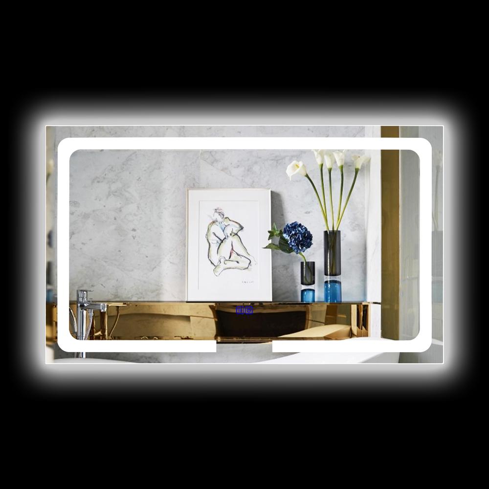 CHLOE Lighting LUMINOSITY- Back Lit Rectangular TouchScreen LED Mirror 3 Color Temperatures 3000K-6000K 39" Wide