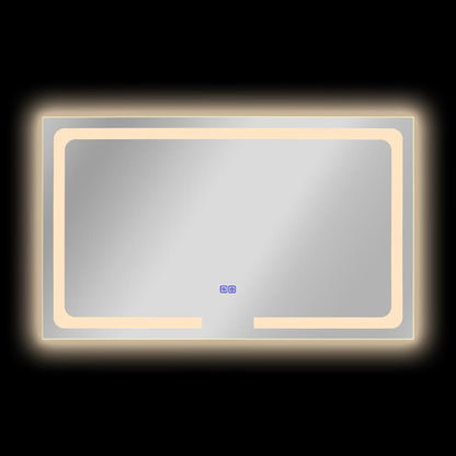 CHLOE Lighting LUMINOSITY- Back Lit Rectangular TouchScreen LED Mirror 3 Color Temperatures 3000K-6000K 39" Wide