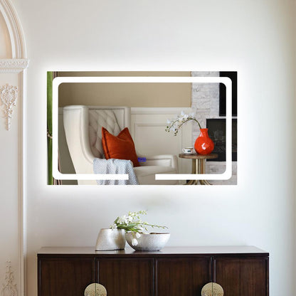 CHLOE Lighting LUMINOSITY- Back Lit Rectangular TouchScreen LED Mirror 3 Color Temperatures 3000K-6000K 39" Wide