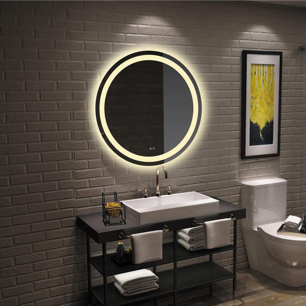 SPECULO Back Lit LED Mirror 4000K Warm White 24" Wide