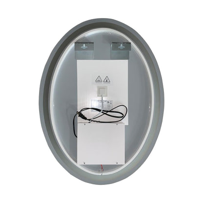 CHLOE Lighting LUMINOSITY Back Lit Oval TouchScreen LED Mirror 3 Color Temperatures 3000K-6000K 36" Height