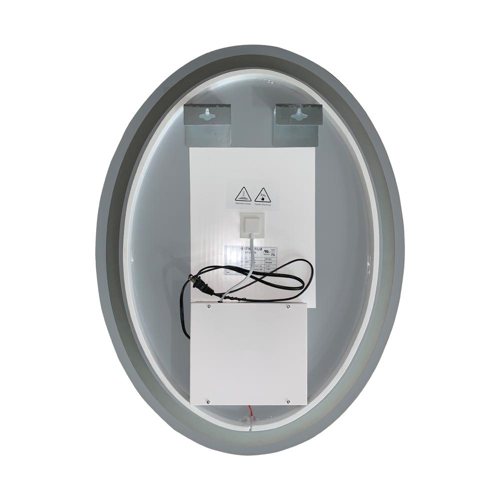 CHLOE Lighting LUMINOSITY Back Lit Oval TouchScreen LED Mirror 3 Color Temperatures 3000K-6000K 36" Height