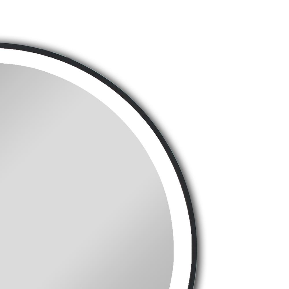 CHLOE Lighting LUMINOSITY Embedded Round TouchScreen LED Mirror 3 Color Temperatures 3000K-6000K 24" Wide