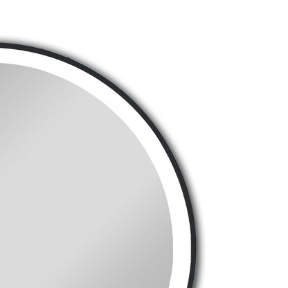 CHLOE Lighting LUMINOSITY Embedded Round TouchScreen LED Mirror 3 Color Temperatures 3000K-6000K 24" Wide