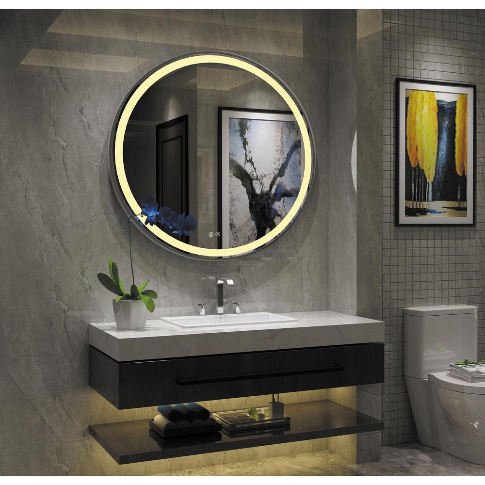 SPECULO Embedded LED Mirror 4000K Warm White  28" Wide