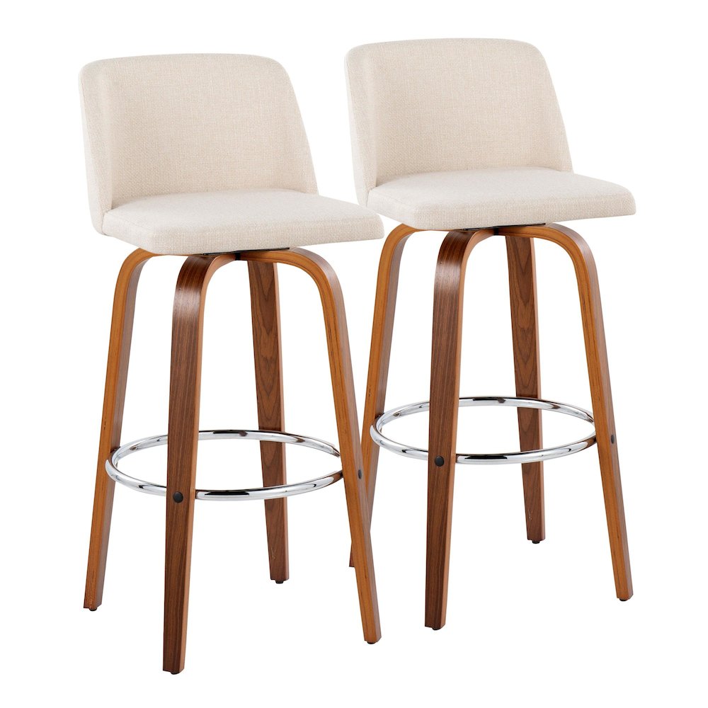 Toriano 30" Fixed-Height Barstool - Set of 2