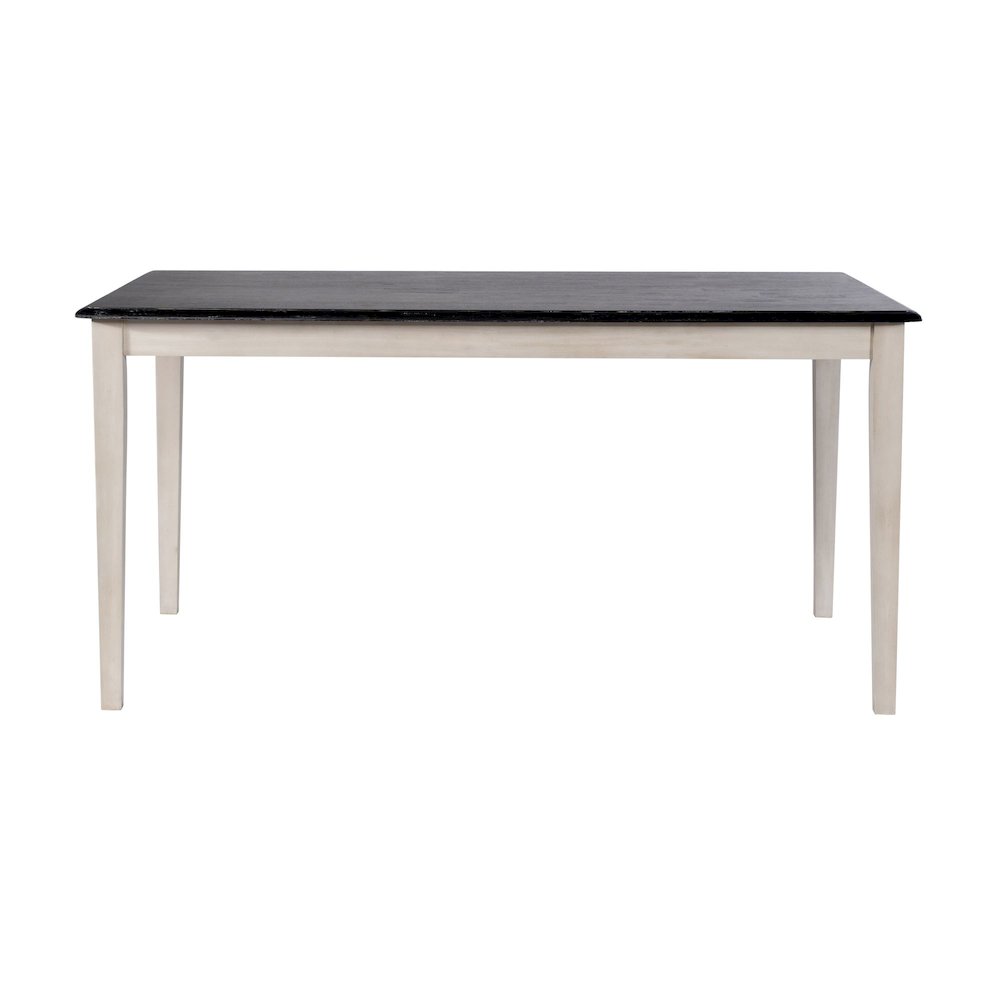 Shaker Rectangular Wood Dining Table - European Black Ash/Antique White