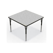 Activity Table - 36" Square - Gray Nebula Top Surface - Black Edgeband