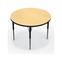 Activity Table - 36" Round - Fusion Maple Top Surface - Black Edgeband