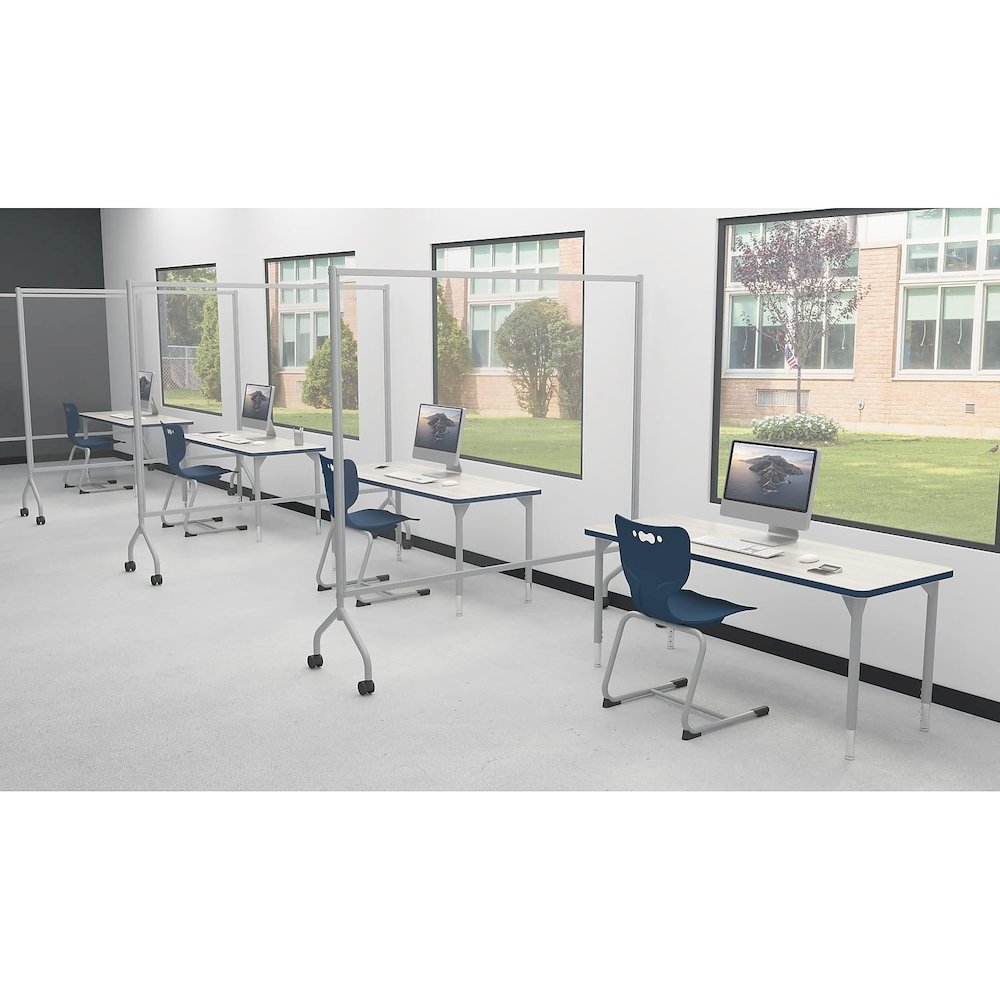 Essential Mobile Divider - Large (71.8" X 71.7" X 21") - Platinum