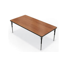 Activity Table - 36"X72" Rectangle - Amber Cherry Top Surface - Black Edgeband