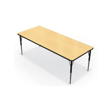 Activity Table - 30"X72" Rectangle - Fusion Maple Top Surface - Black Edgeband