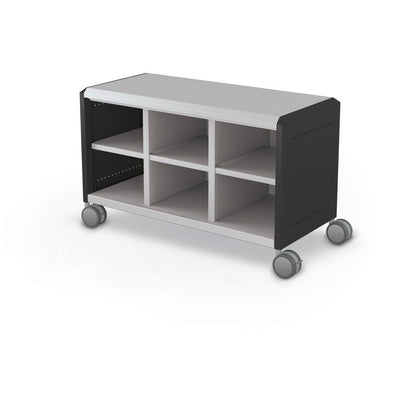 Compass Cabinet - Maxi H1 -Cubbies / Casters - Black