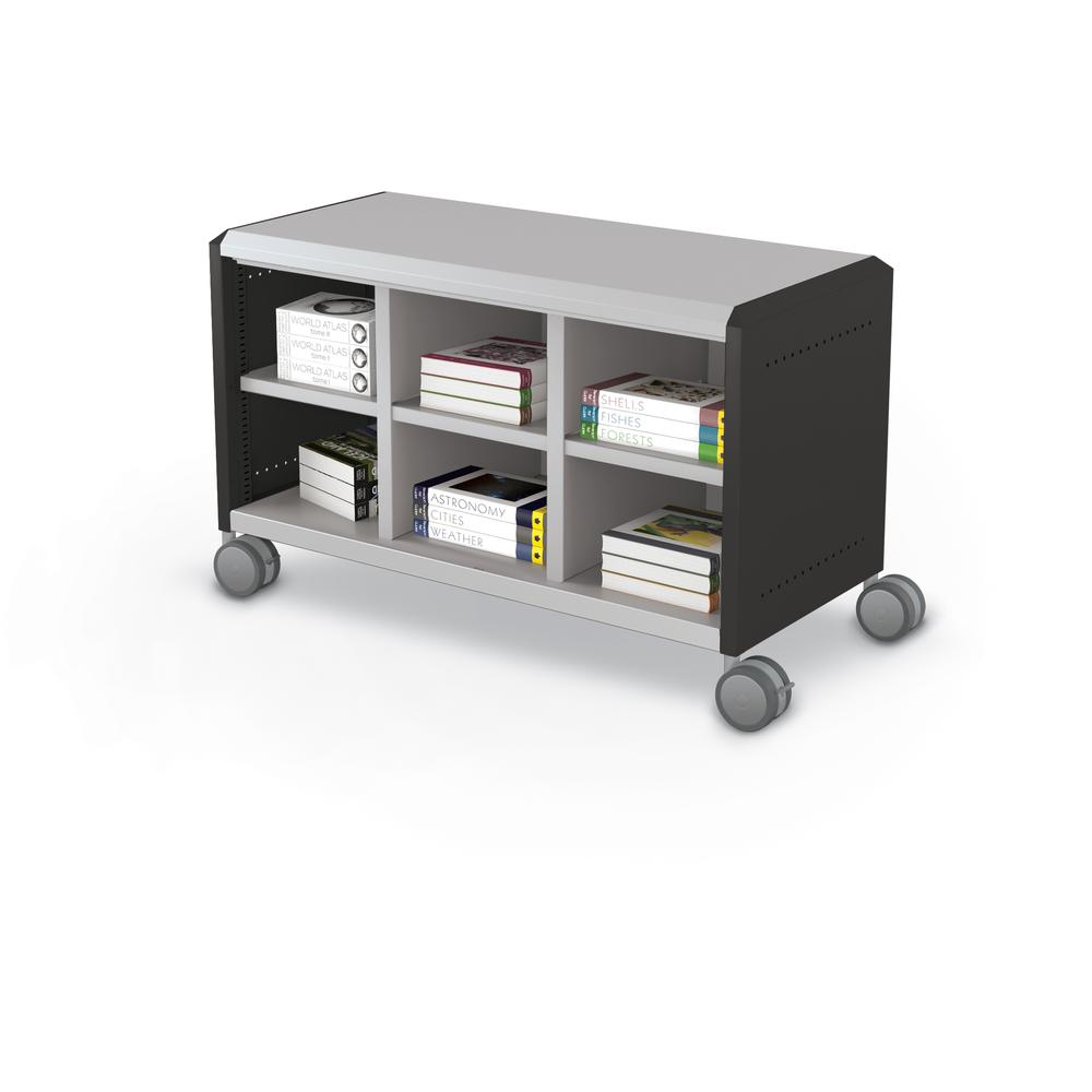 Compass Cabinet - Maxi H1 -Cubbies / Casters - Black