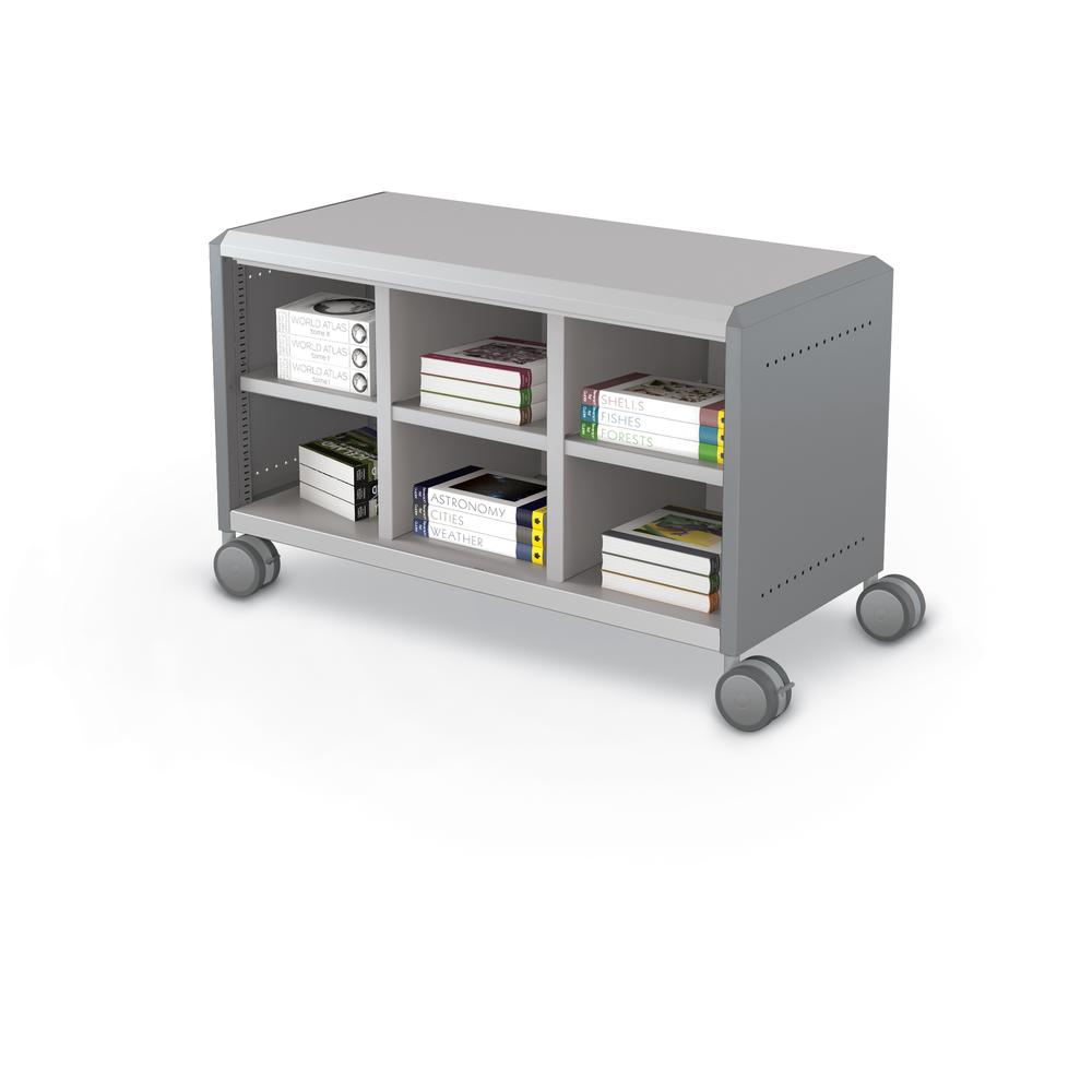 Compass Cabinet - Maxi H1 -Cubbies / Casters - Cool Grey