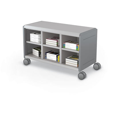 Compass Cabinet - Maxi H1 -Cubbies / Casters - Cool Grey