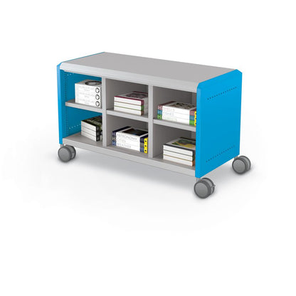 Compass Cabinet - Maxi H1 -Cubbies / Casters - Blue