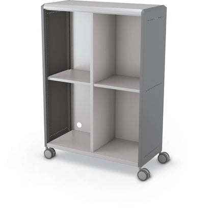 Compass Cabinet - Grande -Cubbies / Casters- Cool Grey