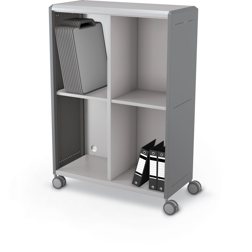 Compass Cabinet - Grande -Cubbies / Casters- Cool Grey