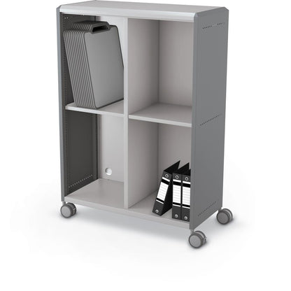 Compass Cabinet - Grande -Cubbies / Casters- Cool Grey