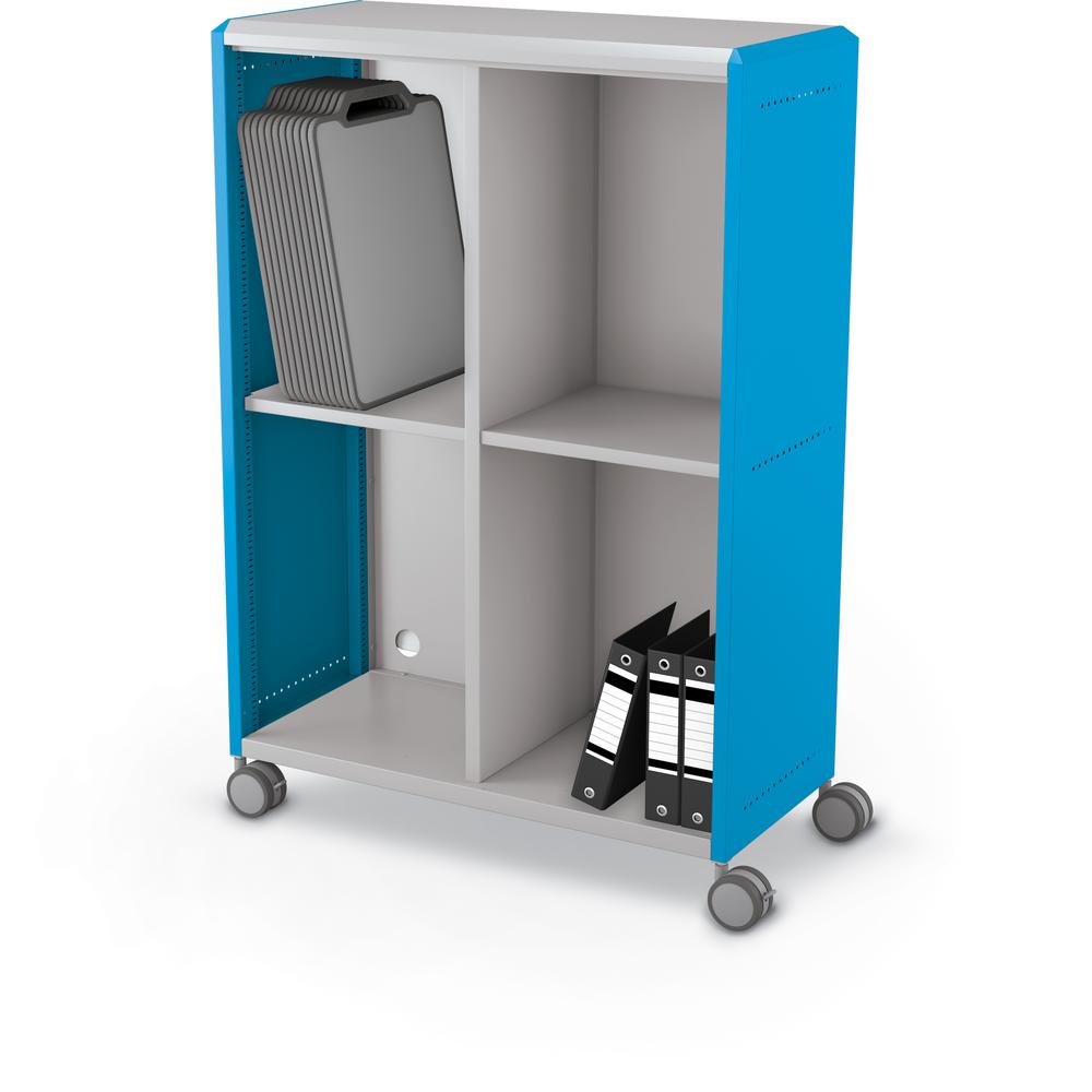 Compass Cabinet - Grande -Cubbies / Casters-Blue
