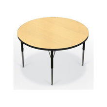 Activity Table - 42" Round - Fusion Maple Top Surface - Black Edgeband