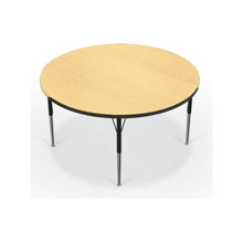 Activity Table - 48" Round - Fusion Maple Top Surface - Black Edgeband