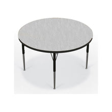 Activity Table - 42" Round - Gray Nebula Top Surface - Black Edgeband