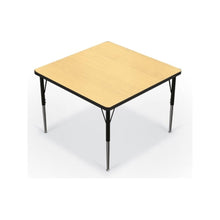 Activity Table - 36" Square - Fusion Maple Top Surface - Black Edgeband