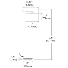 1LT Floor Lamp, Satin Chrome Finish
