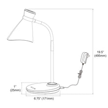 6W Desk Lamp, Black Finish