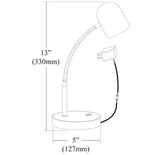 5W Table Lamp, Satin Chrome Finish