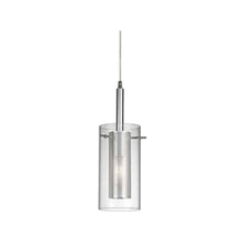 1LT Metal and Glass Pendant