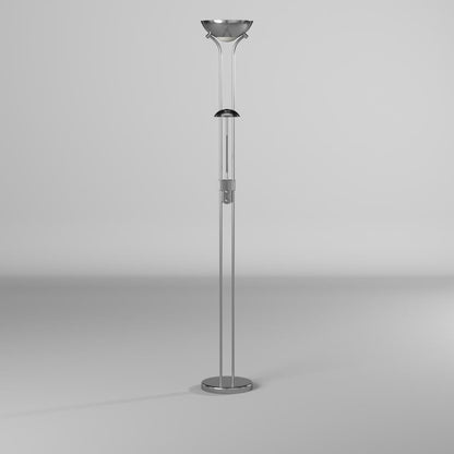 Mother/Son Floor Lamp/Satin Chrome