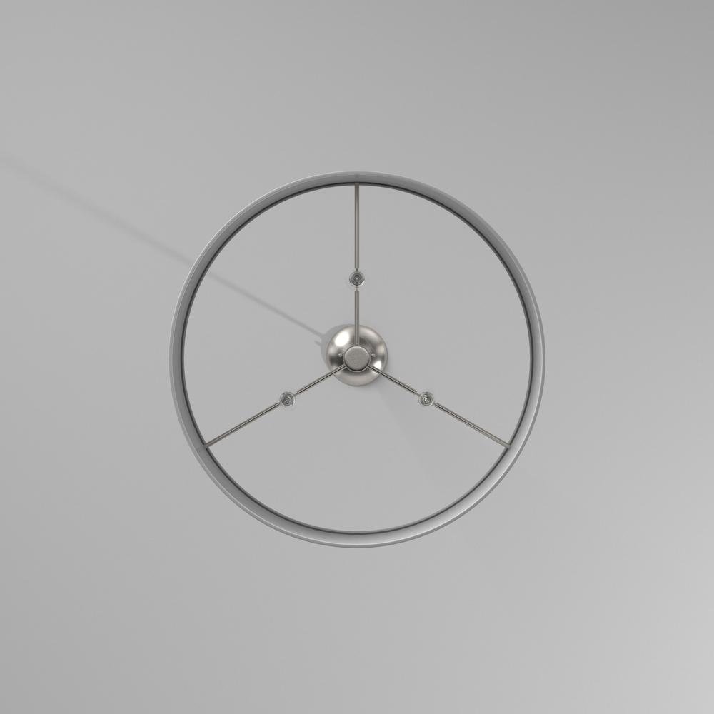 3LT Pendant Satin Chrome finish
