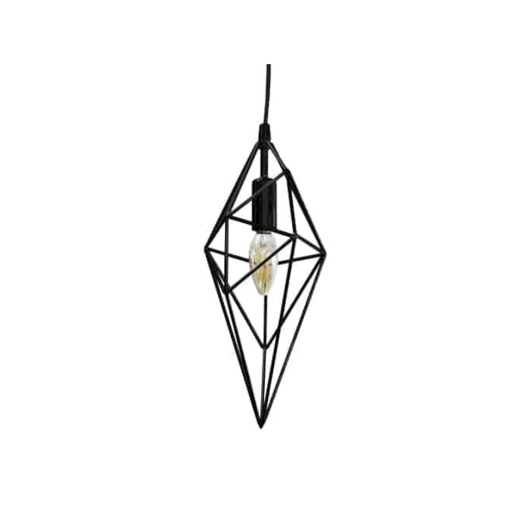 1LT Incandescent Pendant, BK