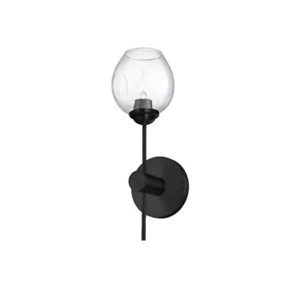 1LT Vanity Light, MB, Clear Glass