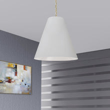 1LT Anaya Large Pendant,  AGB, WH Shade