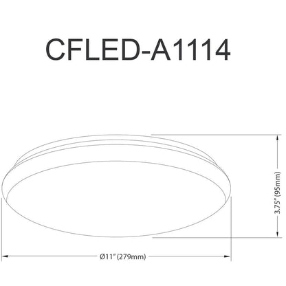 Ceiling Flush 14W 280mm (11")