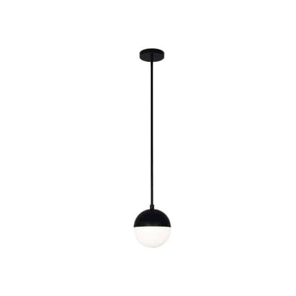 1LT Halogen Pendant, MB, WH Opal Glass