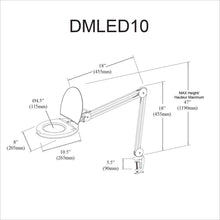Magnifier Black, 5D Lens +A Bracket