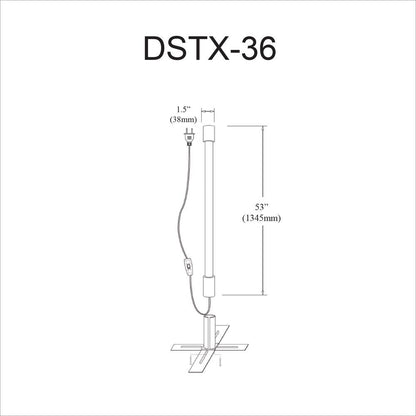 White 36W Indoor FluorLite Stik,Stand