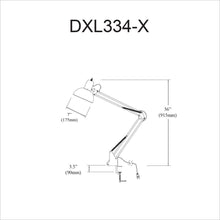 Clamp-On Task Lamp, Gloss White
