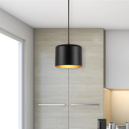 1LT Incand Pendant,  AGB, MB&GLD Shade