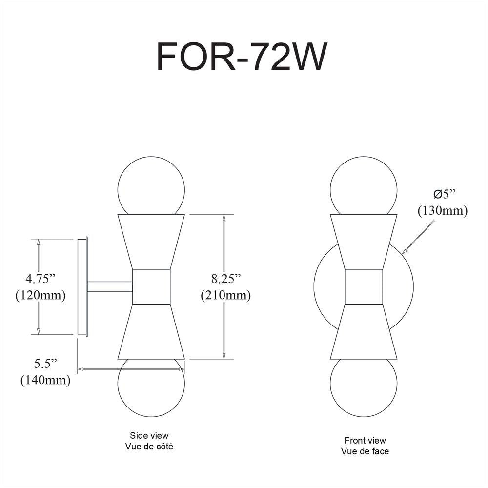 2LT Incandescent Wall Sconce, MB